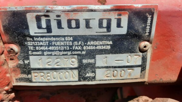 Sembradora Giorgi Precisa 8.000 de 26 líneas a 52 cm. (2007) - Image 9